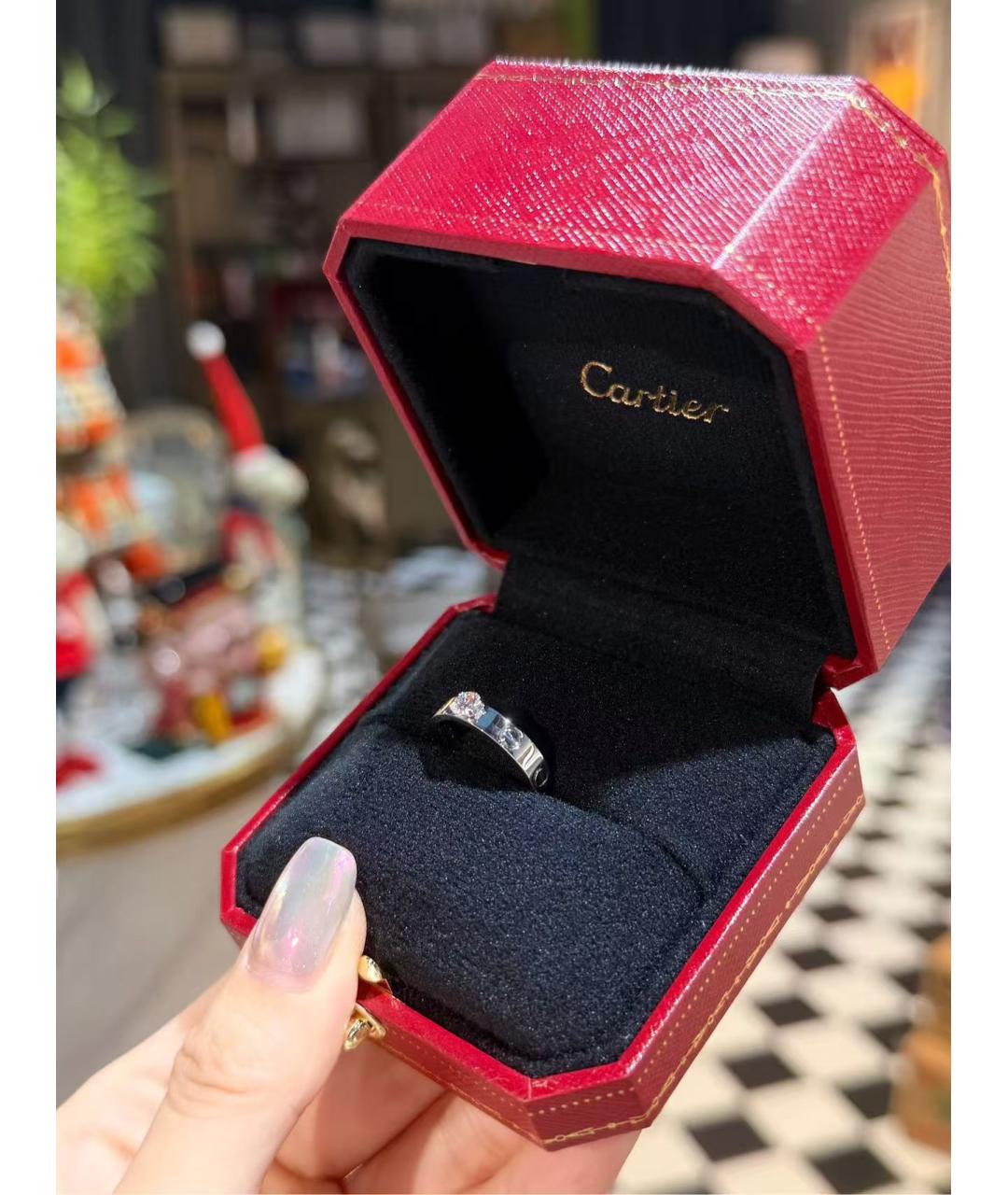 CARTIER Серебряное кольцо из белого золота, фото 4