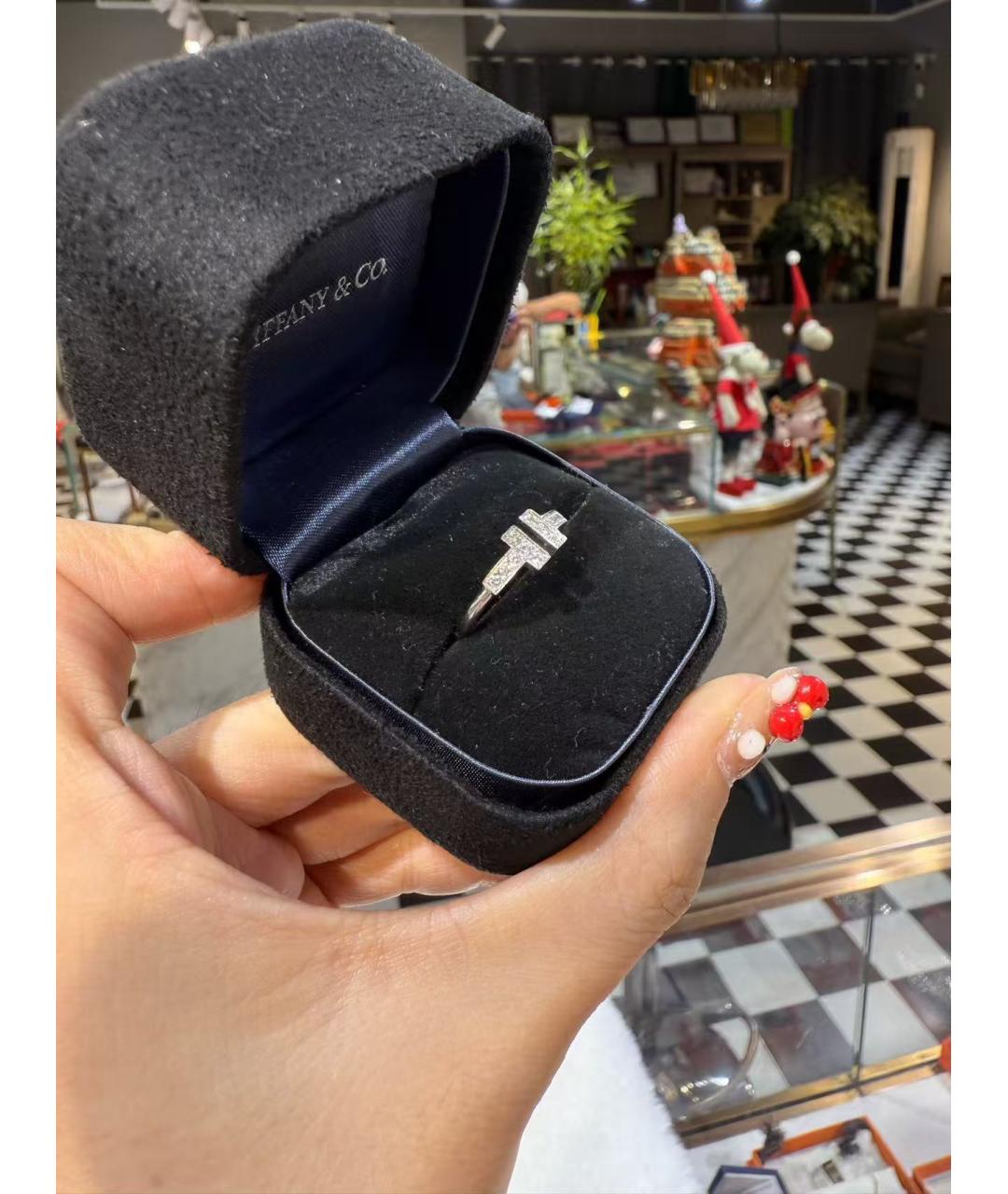 TIFFANY&CO Серебряное кольцо из белого золота, фото 3