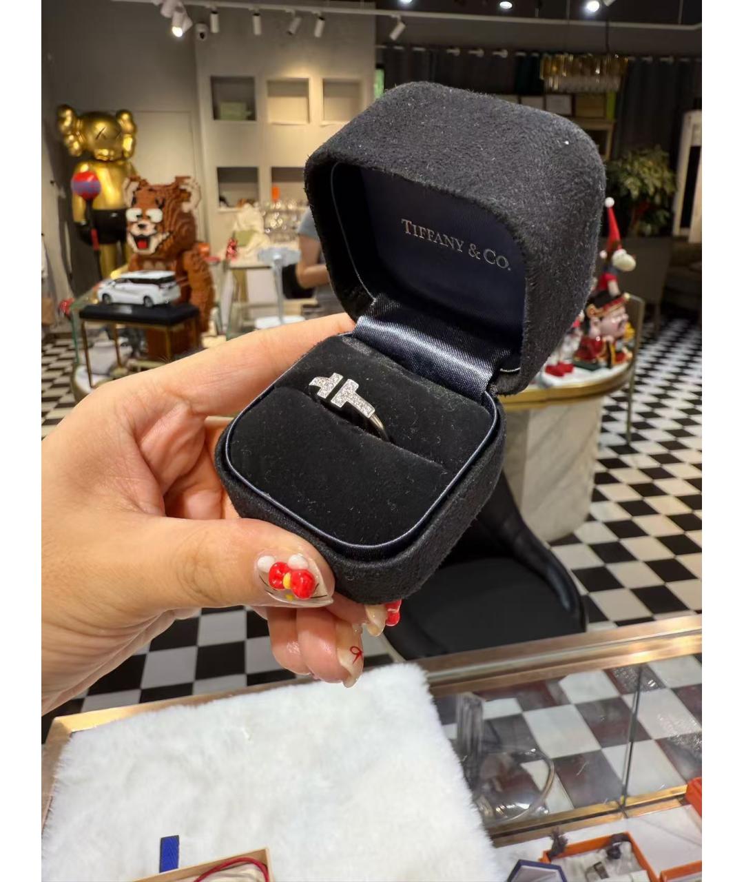 TIFFANY&CO Серебряное кольцо из белого золота, фото 4