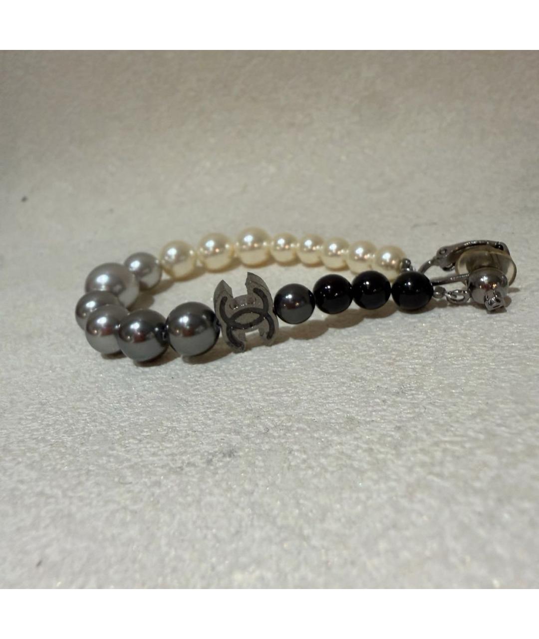 CHANEL Серые серьги, фото 2