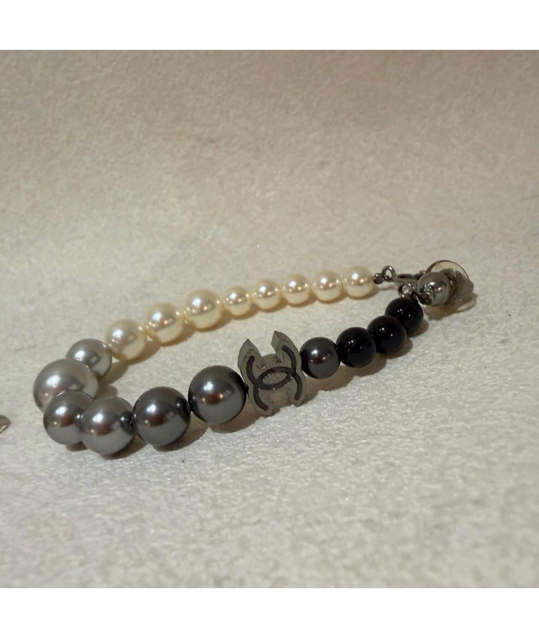 CHANEL Серые серьги, фото 5