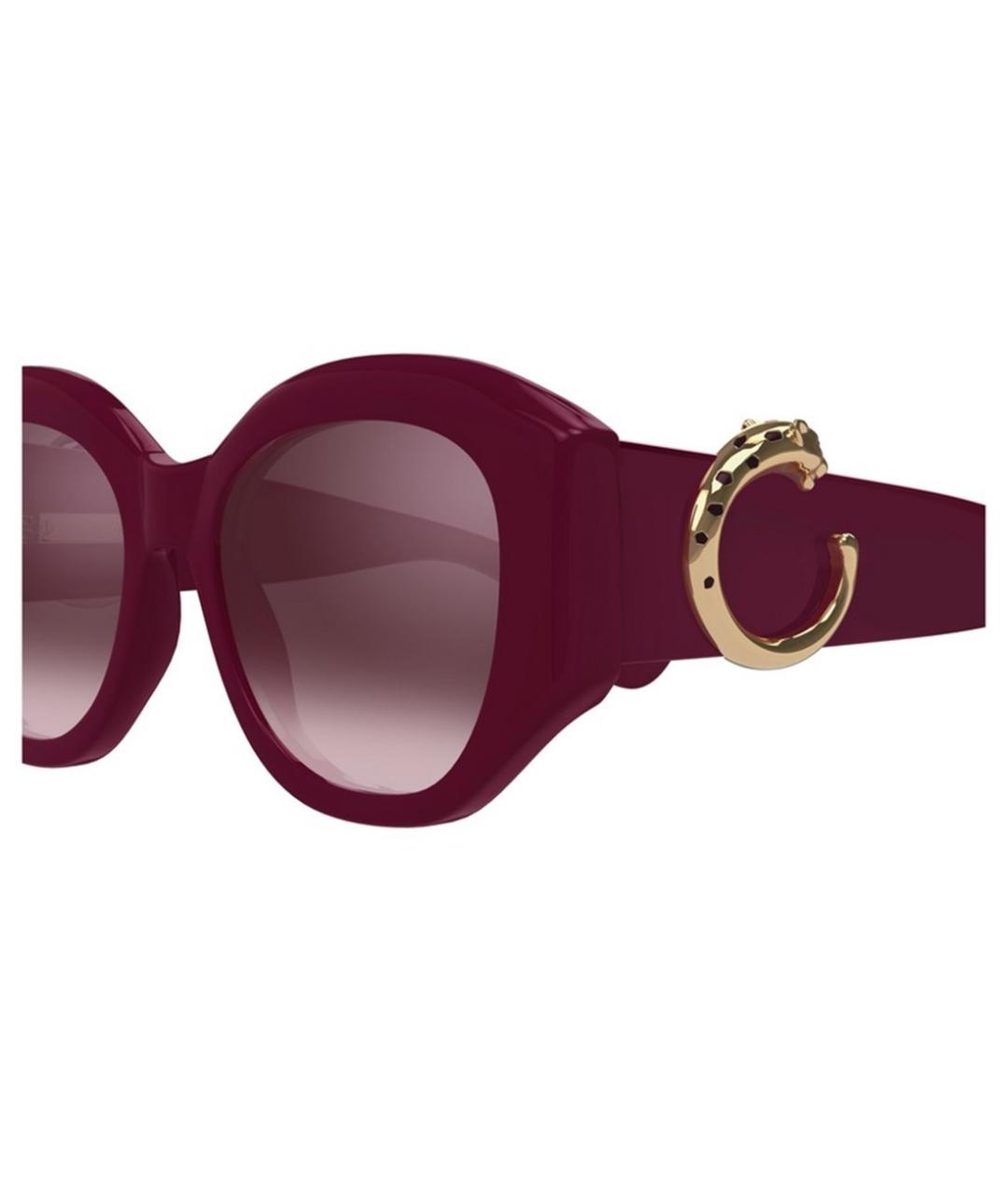 CARTIER Бордовые солнцезащитные очки, фото 3