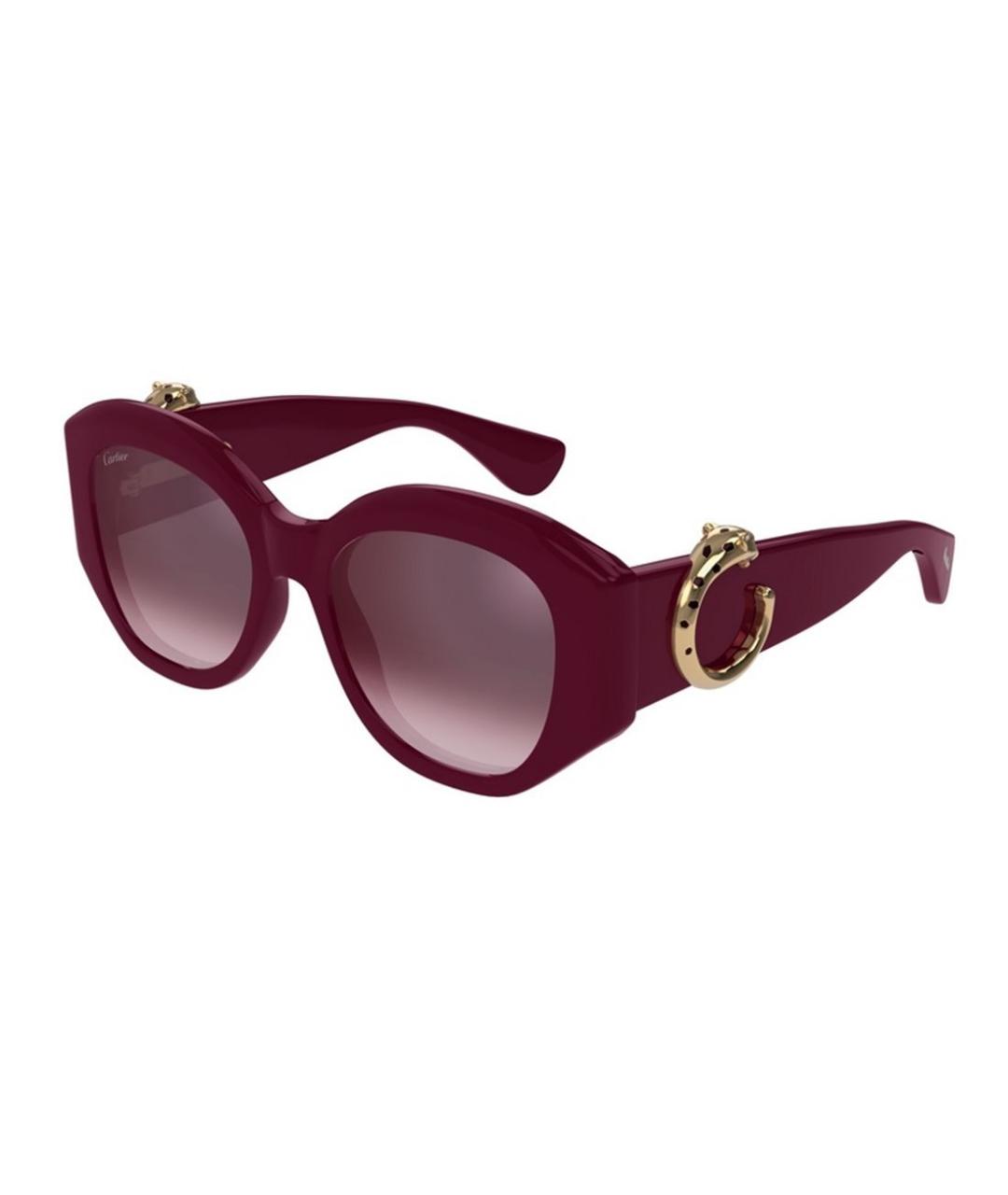 CARTIER Бордовые солнцезащитные очки, фото 1
