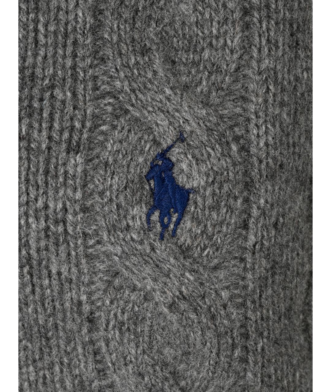 POLO RALPH LAUREN Серый шерстяной джемпер / свитер, фото 7
