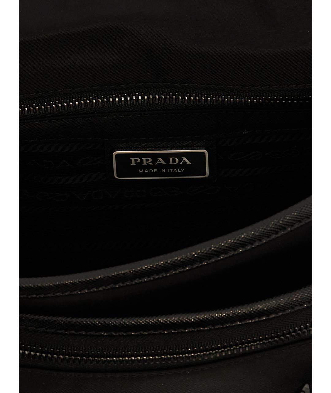 PRADA Черная нейлоновая сумка на плечо, фото 4