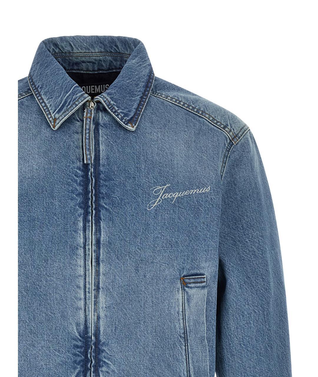 JACQUEMUS Синяя хлопковая куртка, фото 3