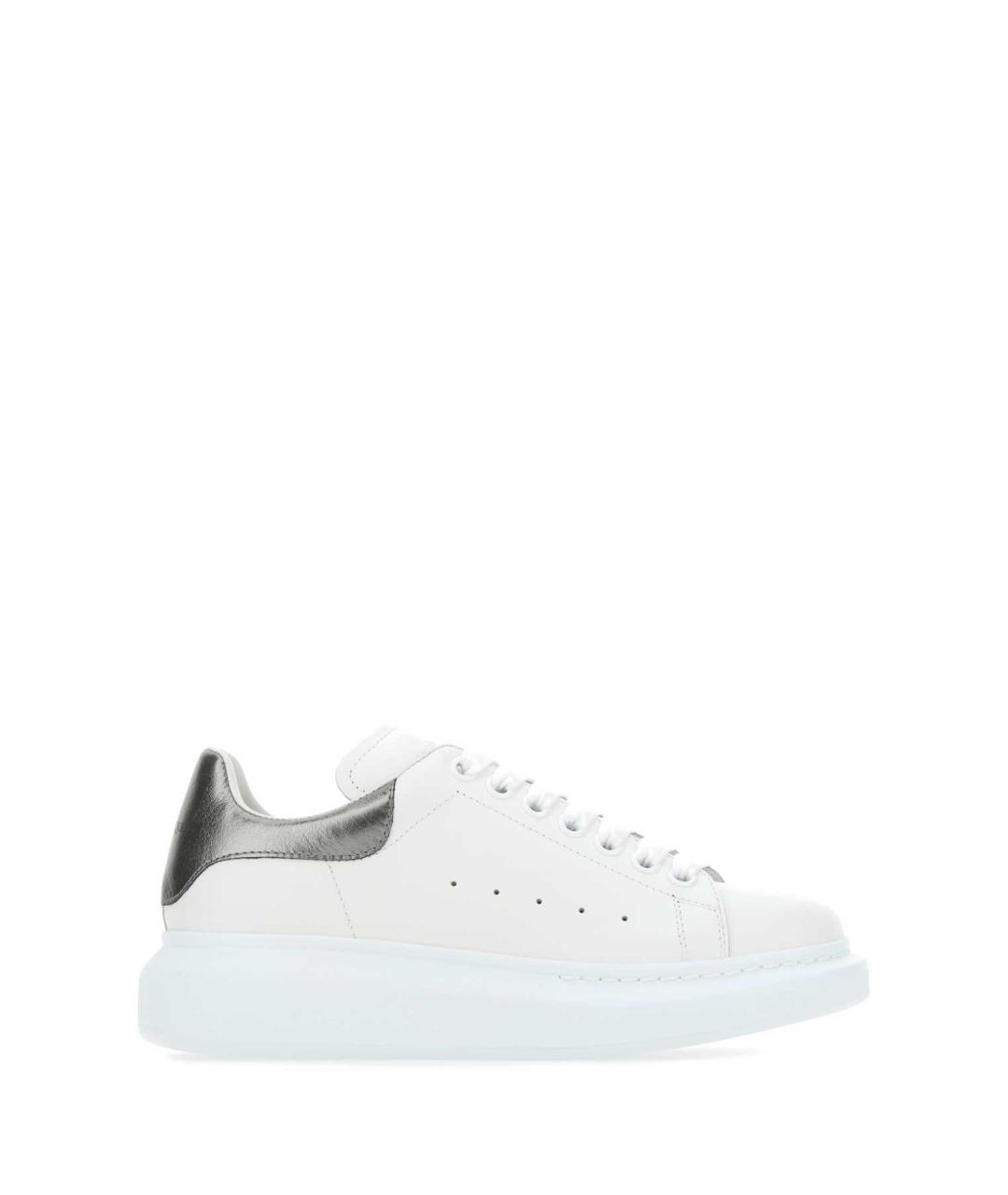ALEXANDER MCQUEEN Белые кожаные кроссовки, фото 1