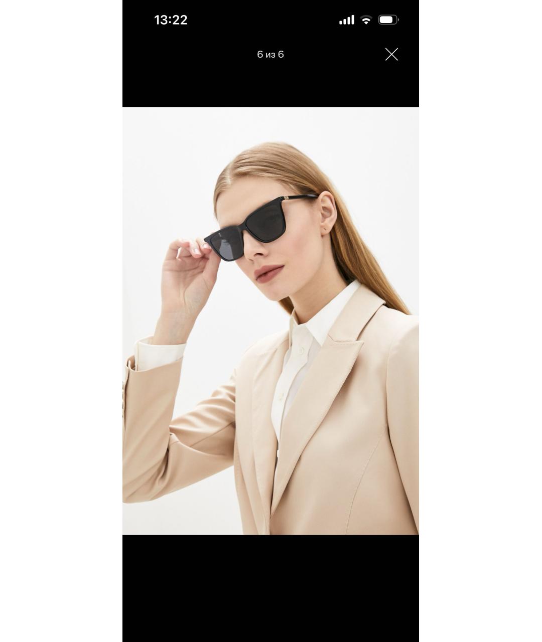 GIVENCHY Черные пластиковые солнцезащитные очки, фото 4