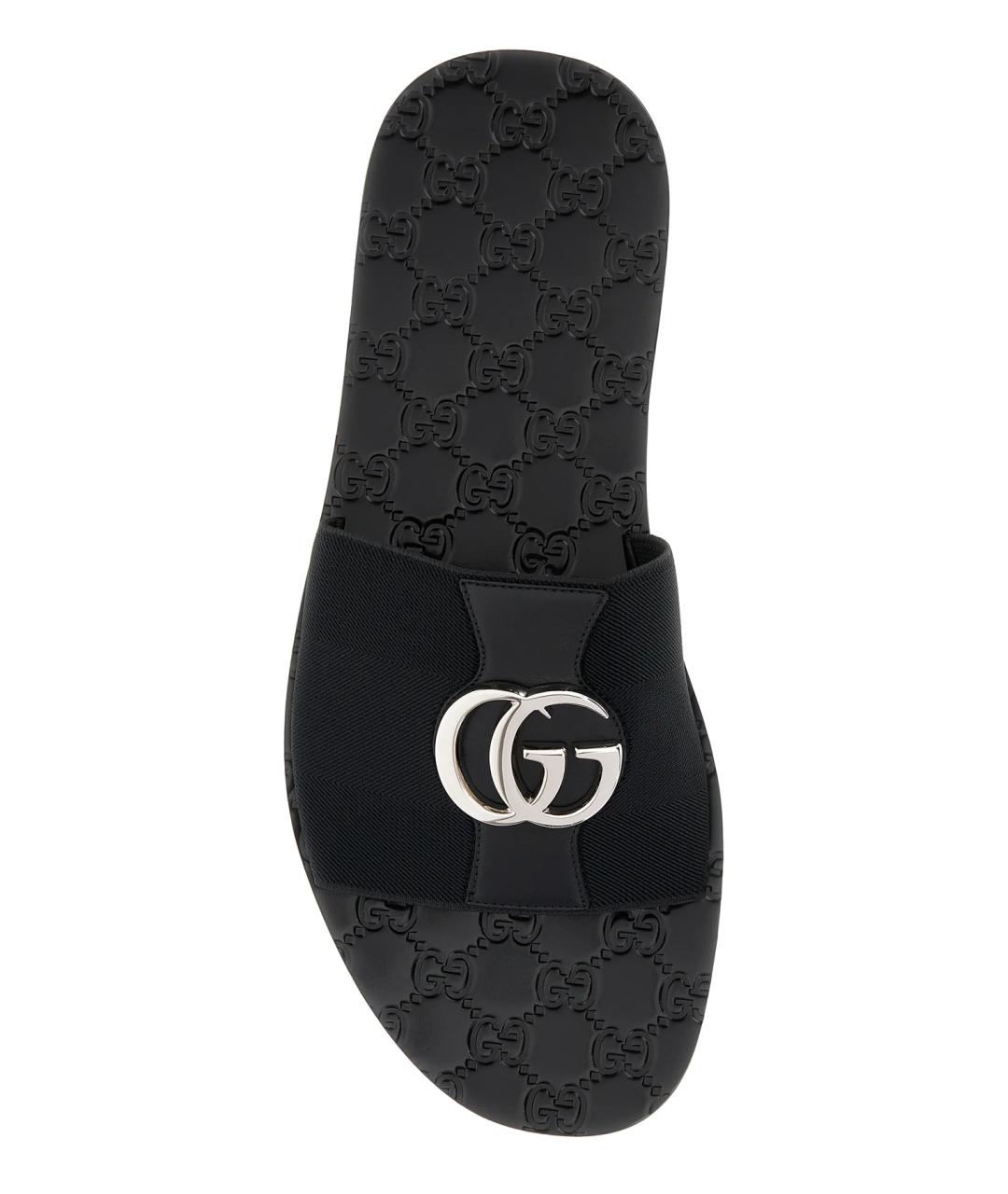 GUCCI Черные кожаные сандалии, фото 4