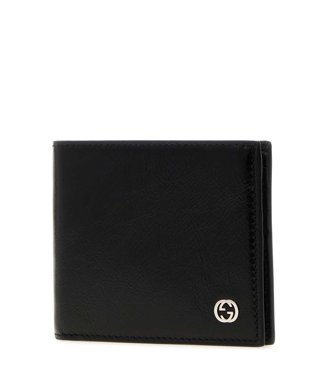 GUCCI Черный кожаный кошелек, фото 2