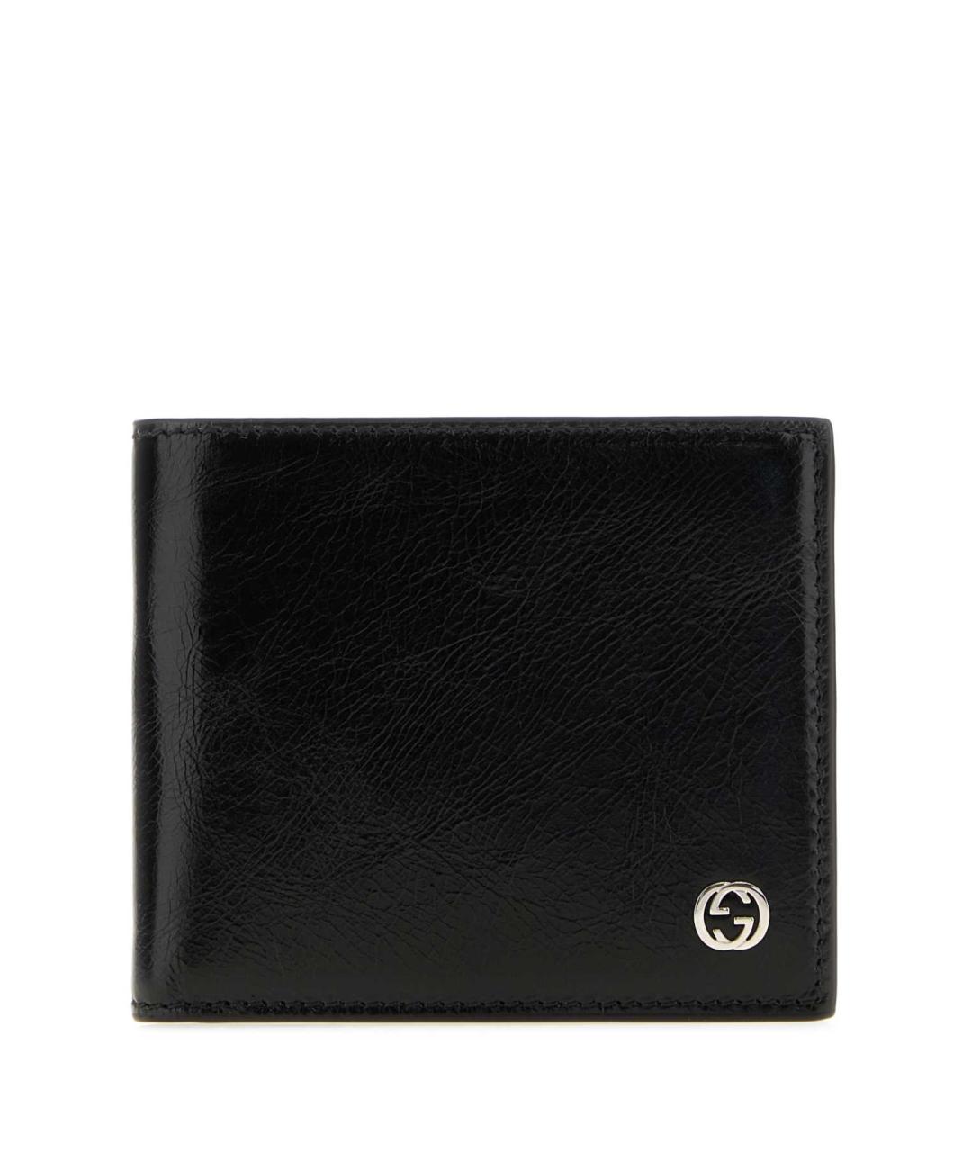 GUCCI Черный кожаный кошелек, фото 1