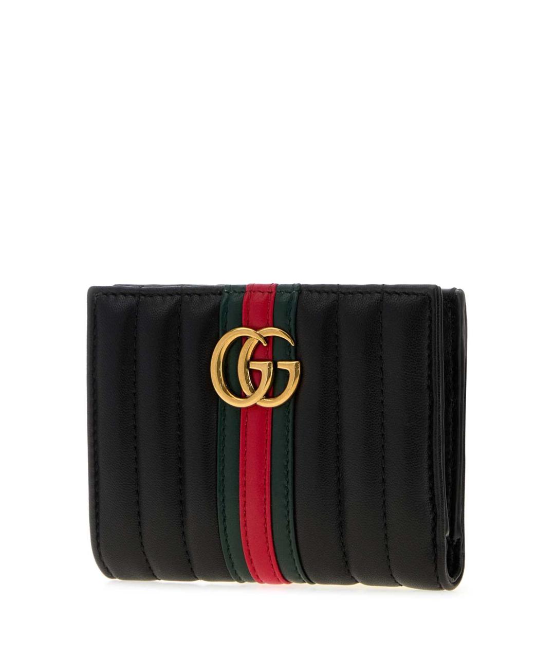 GUCCI Черный кожаный кошелек, фото 2