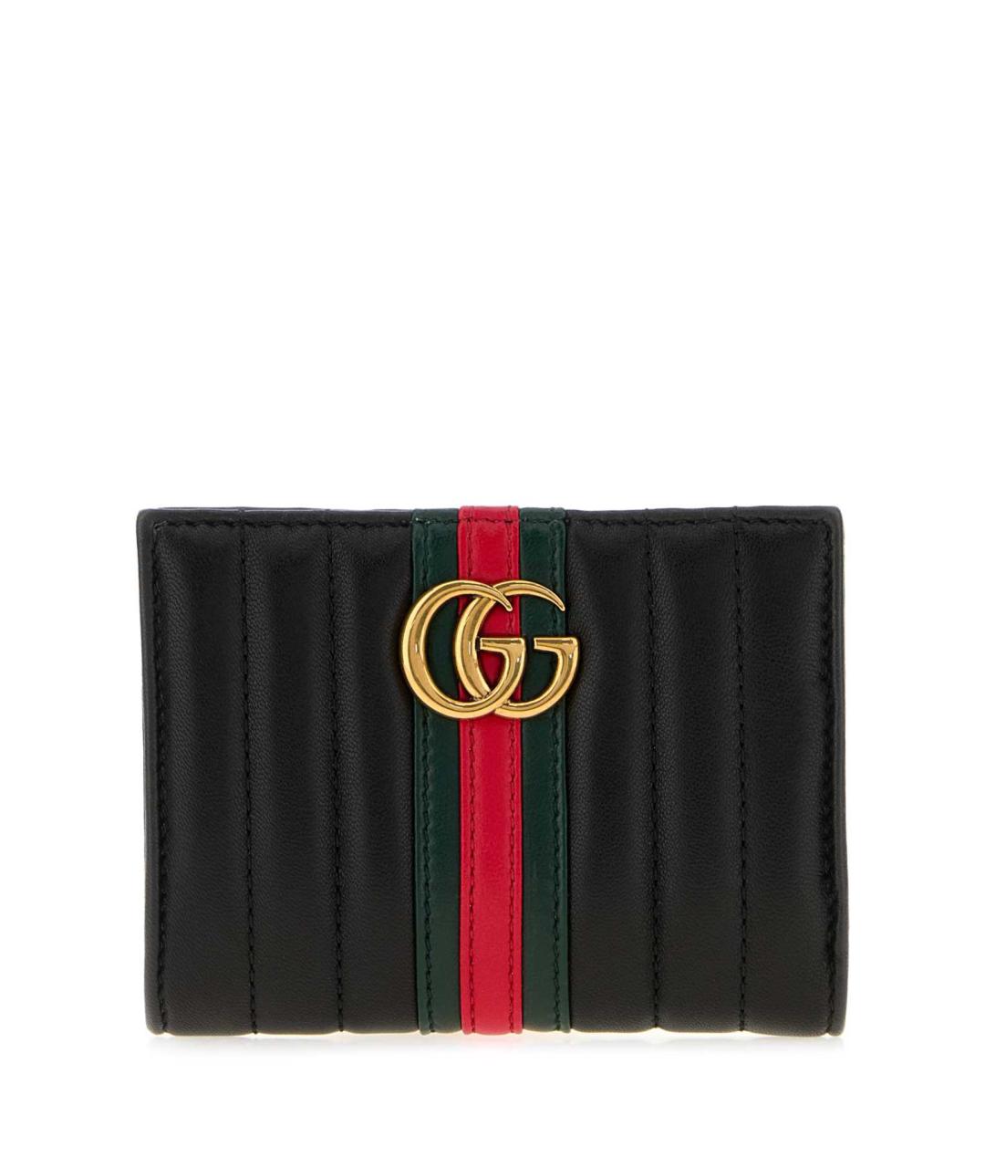 GUCCI Черный кожаный кошелек, фото 1