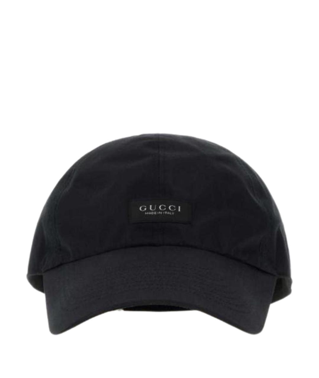 GUCCI Черная синтетическая кепка/бейсболка, фото 1