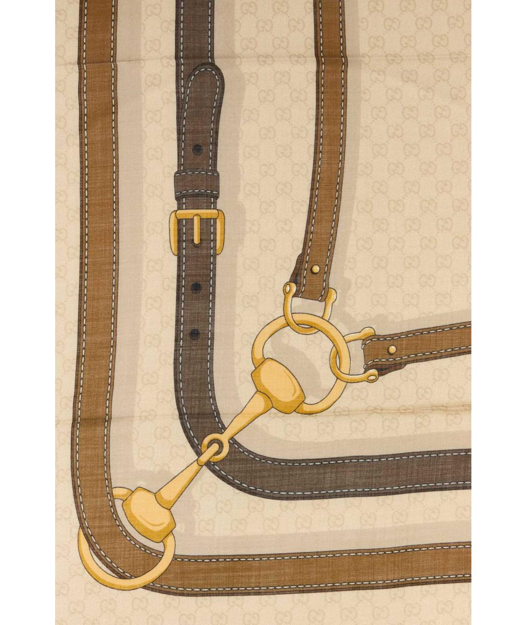 GUCCI Мульти шерстяной шарф, фото 2