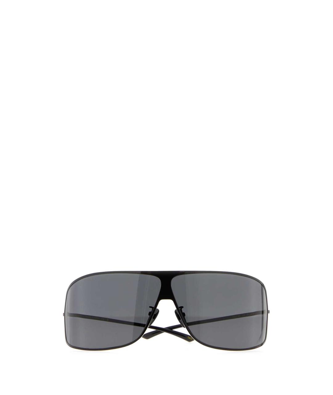 GUCCI Черные металлические солнцезащитные очки, фото 1