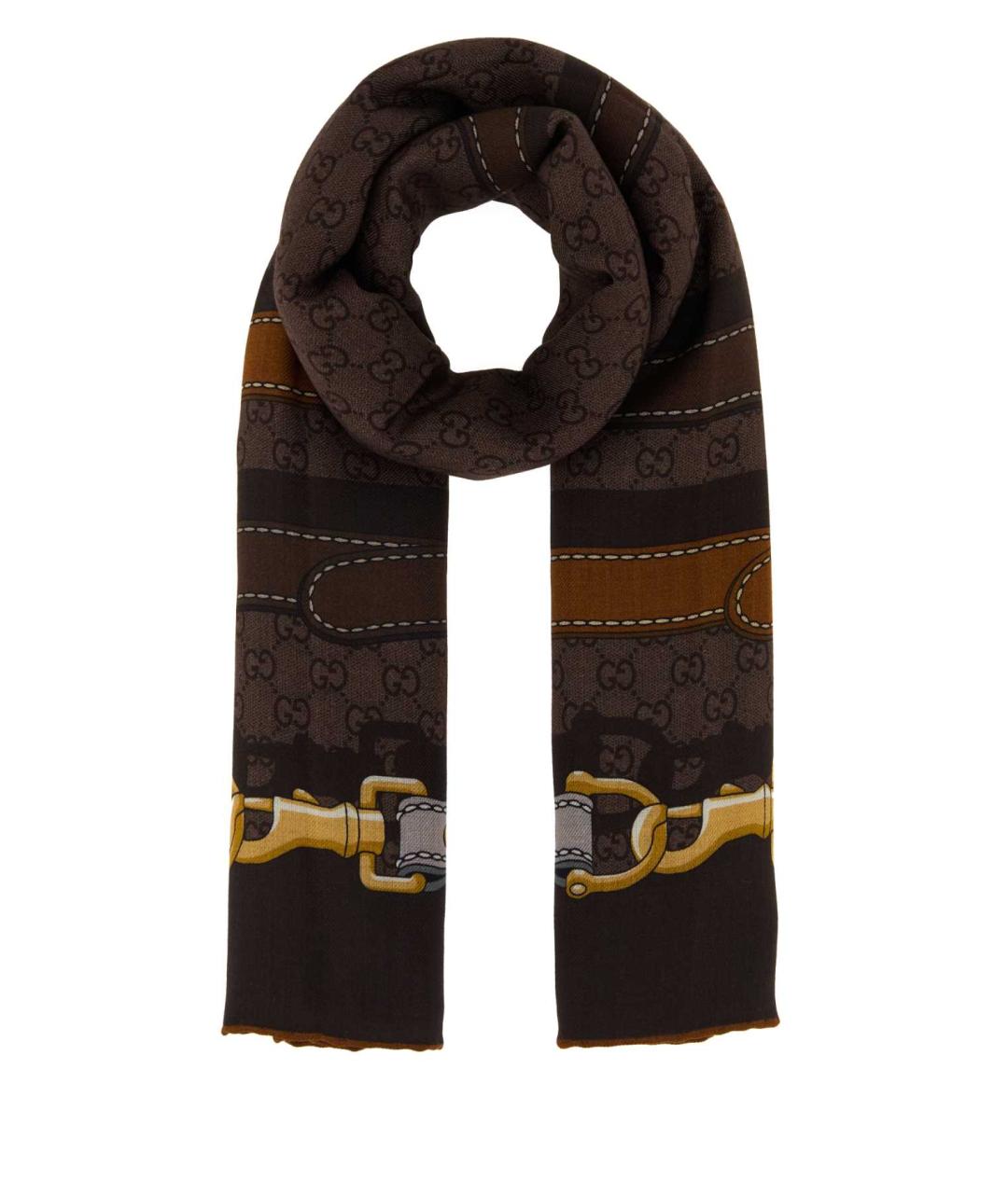 GUCCI Мульти шерстяной шарф, фото 1