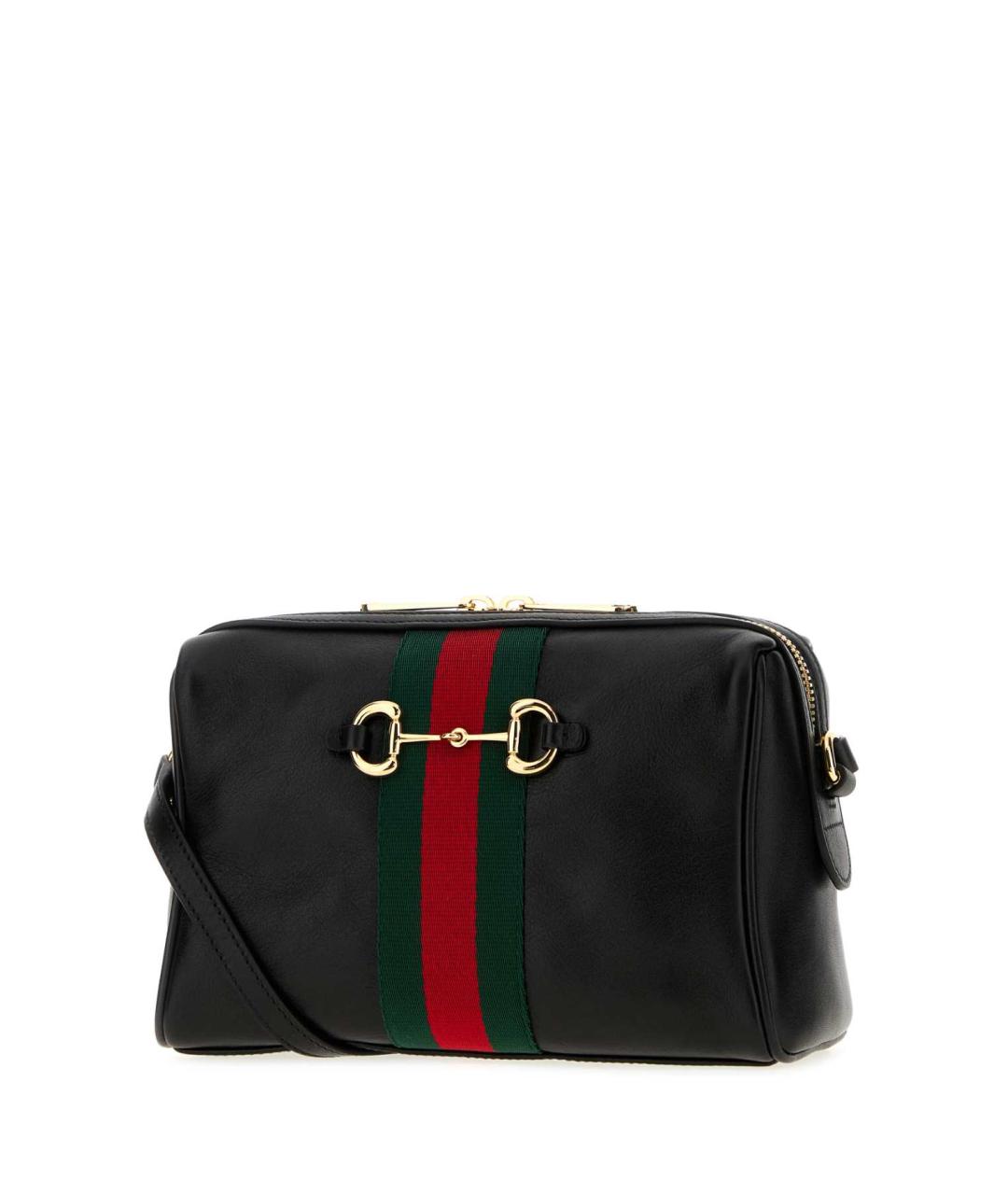 GUCCI Черная кожаная сумка на плечо, фото 2