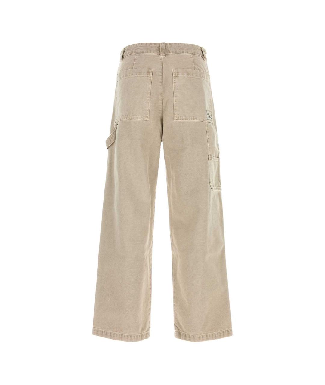 A.P.C. Бежевые хлопковые повседневные брюки, фото 2