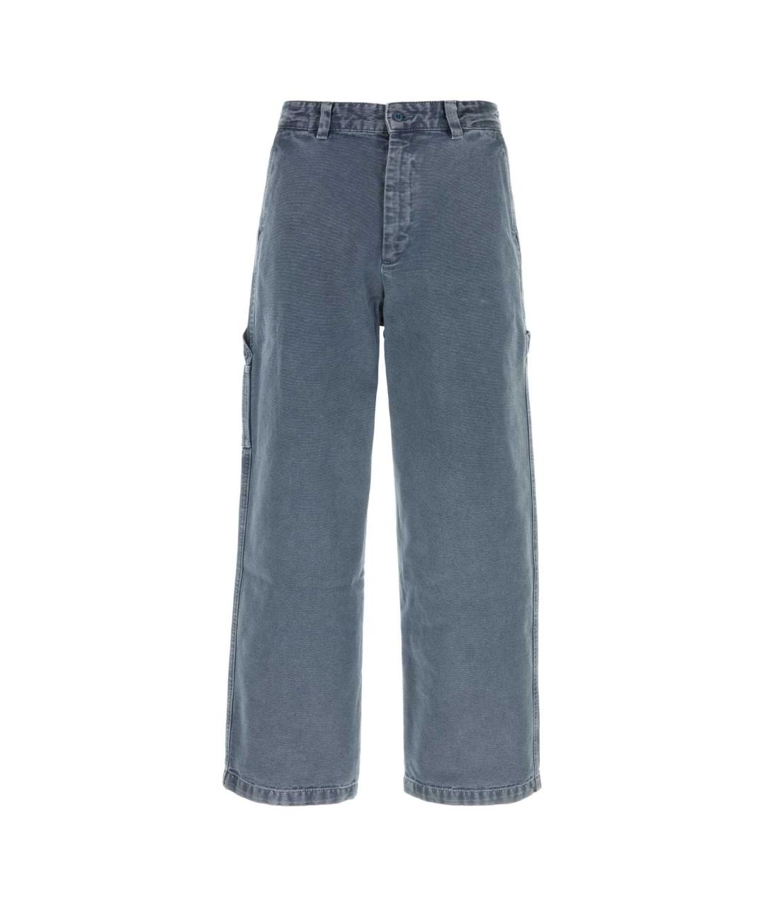 A.P.C. Голубые хлопковые повседневные брюки, фото 1