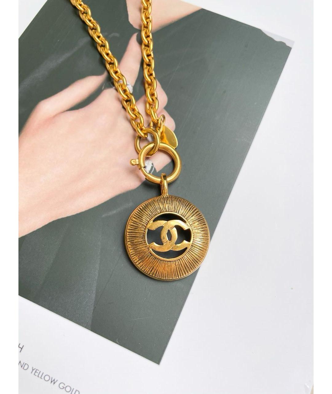 CHANEL Золотое колье, фото 2