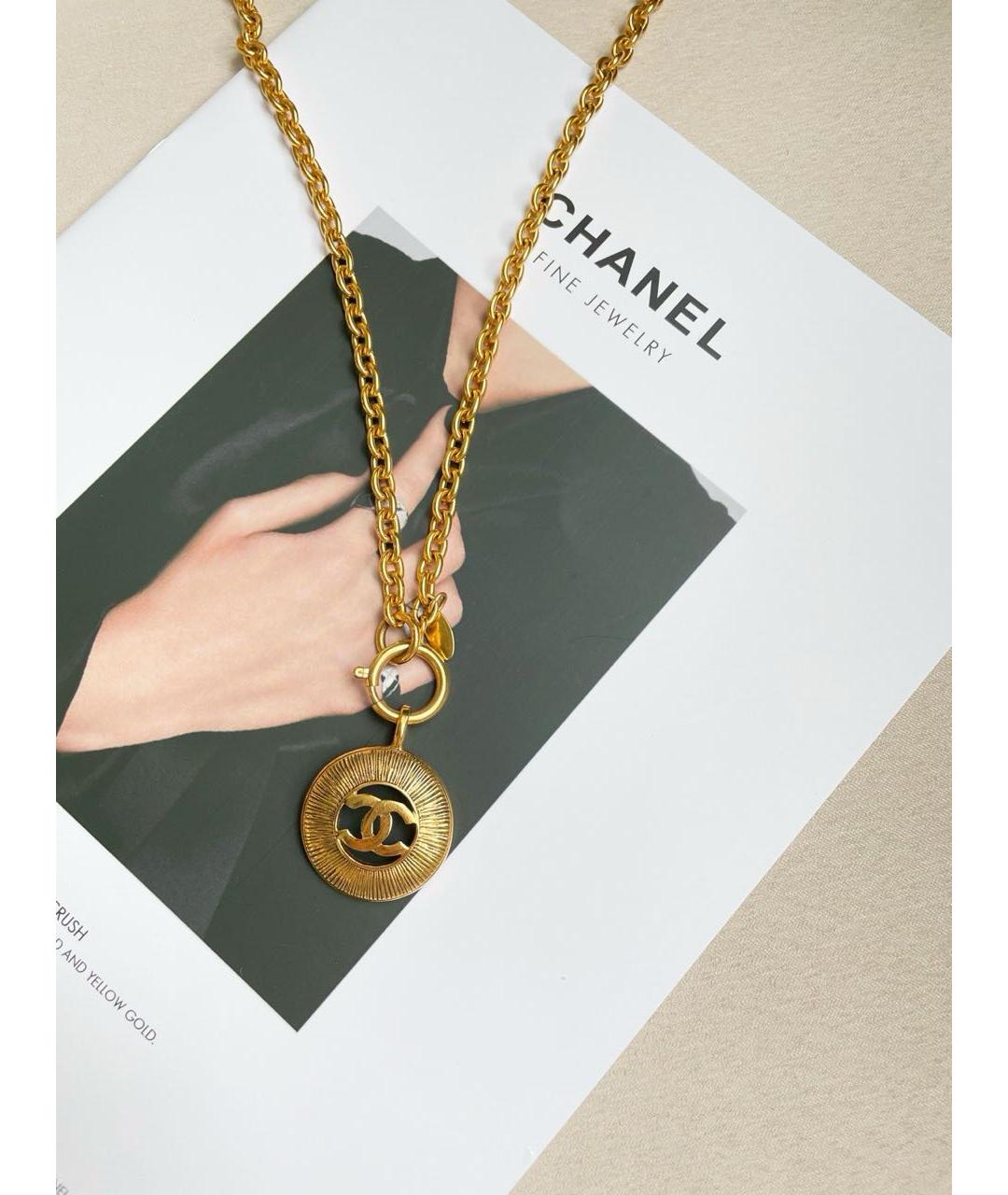 CHANEL Золотое колье, фото 7