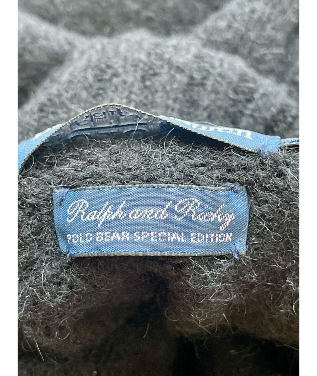RALPH LAUREN Черный шерстяной джемпер / свитер, фото 4