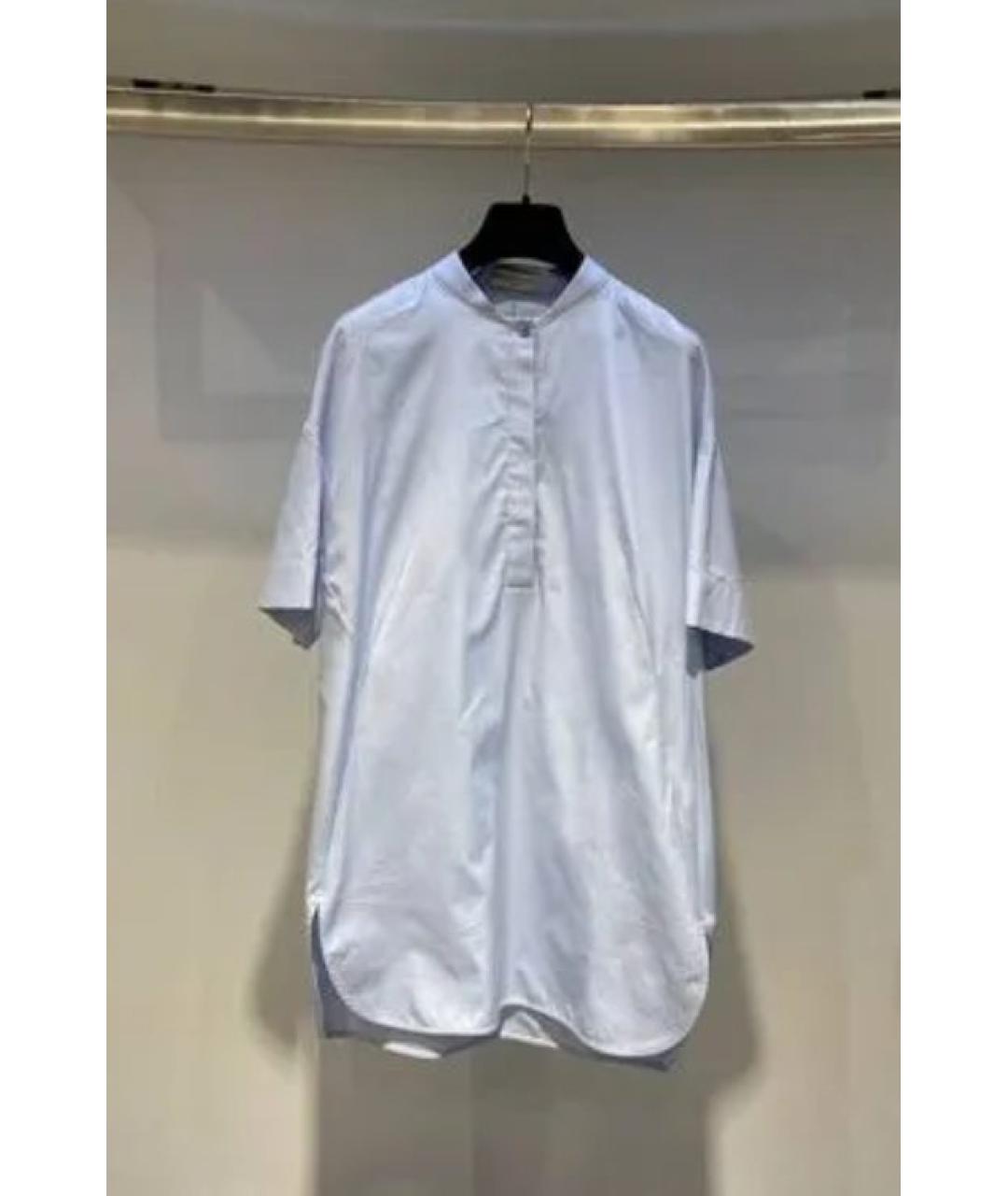 BALENCIAGA Голубая хлопковая рубашка, фото 5