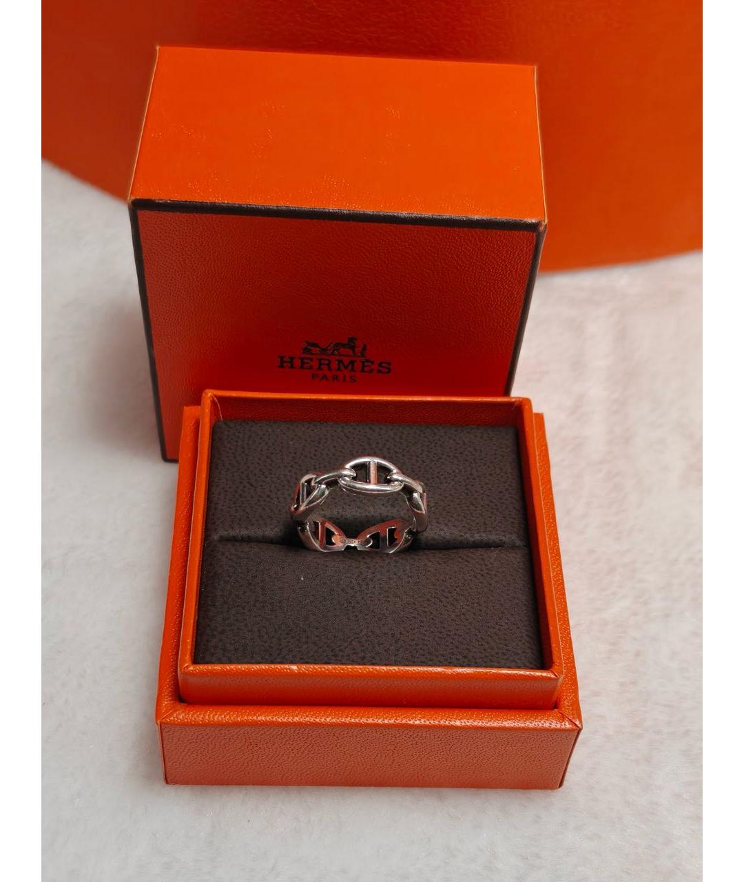 HERMES Серебряное серебряное кольцо, фото 5