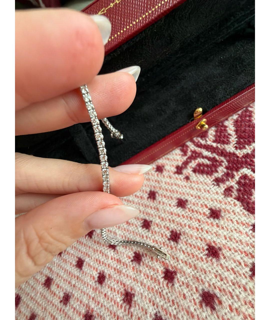CARTIER Белый браслет из белого золота, фото 4