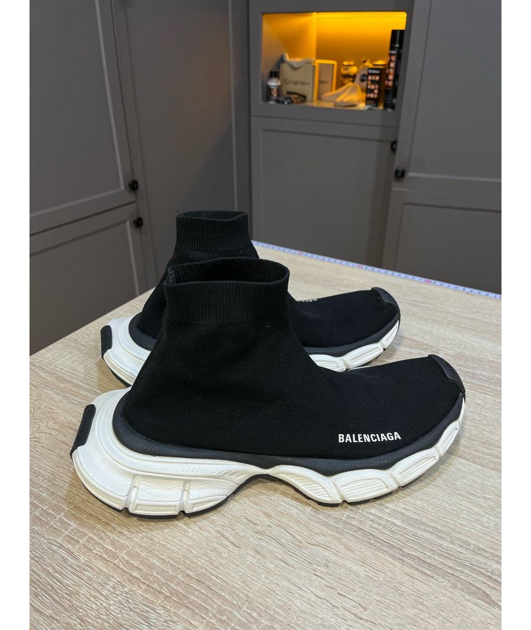 BALENCIAGA Черные текстильные кроссовки, фото 7