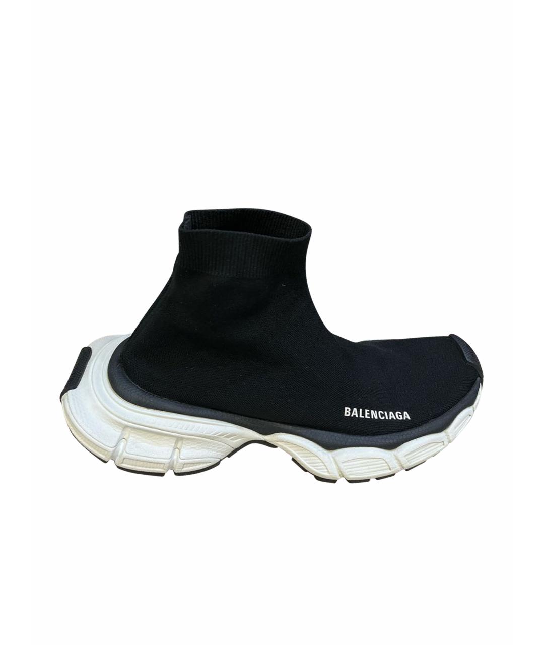 BALENCIAGA Черные текстильные кроссовки, фото 1