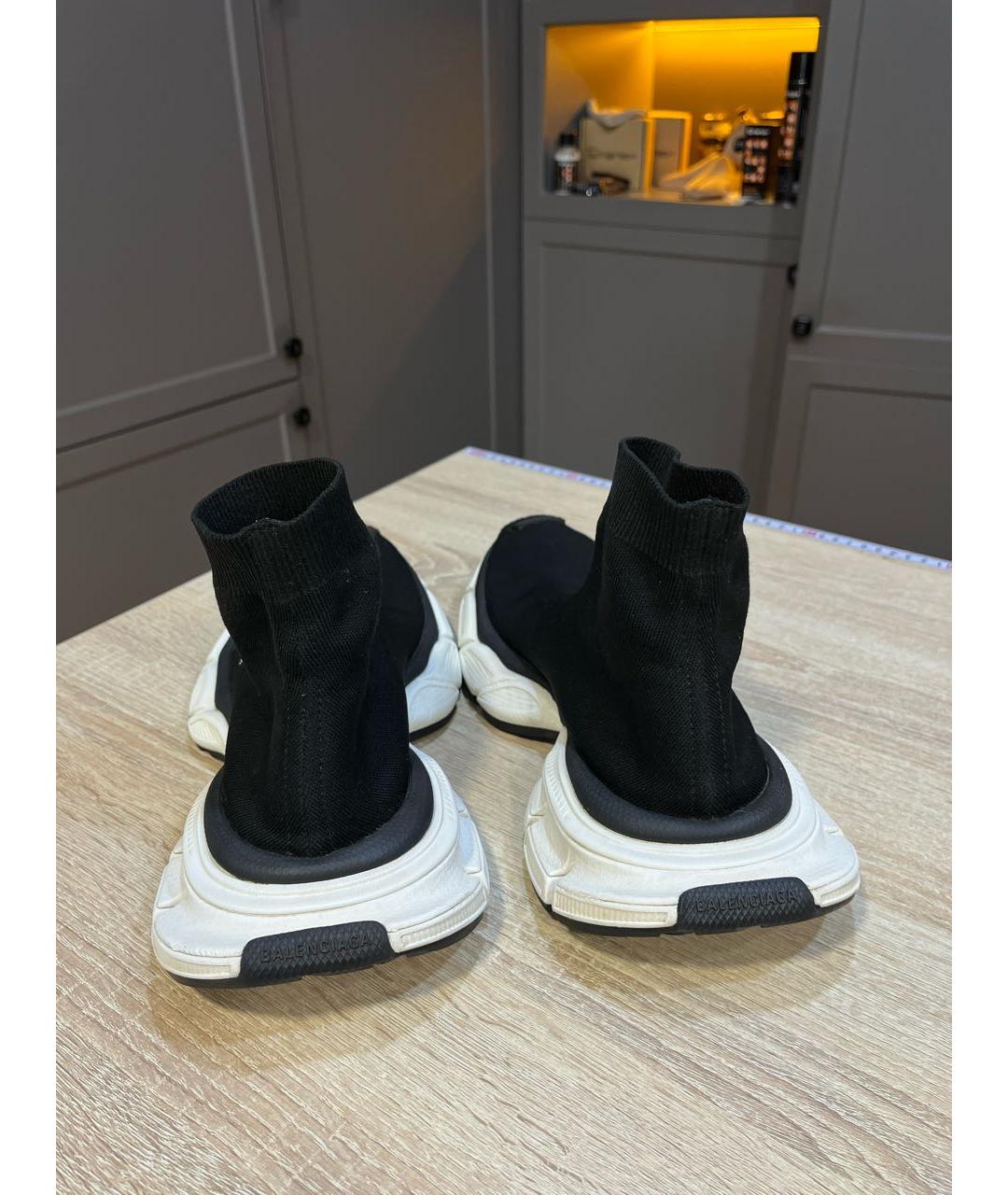 BALENCIAGA Черные текстильные кроссовки, фото 3