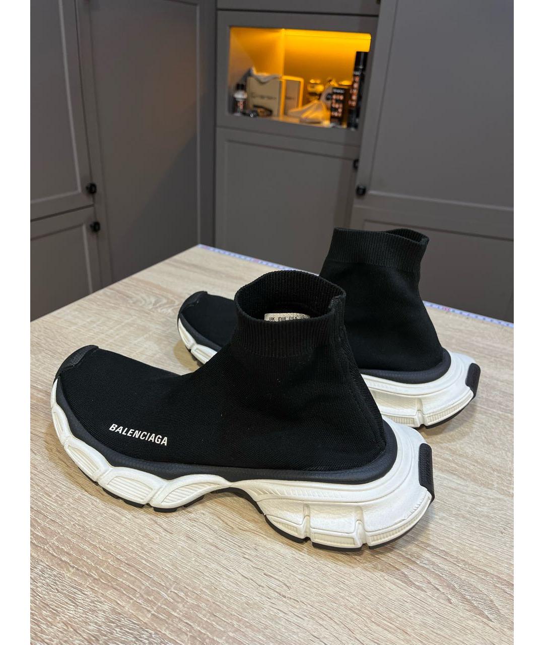 BALENCIAGA Черные текстильные кроссовки, фото 5