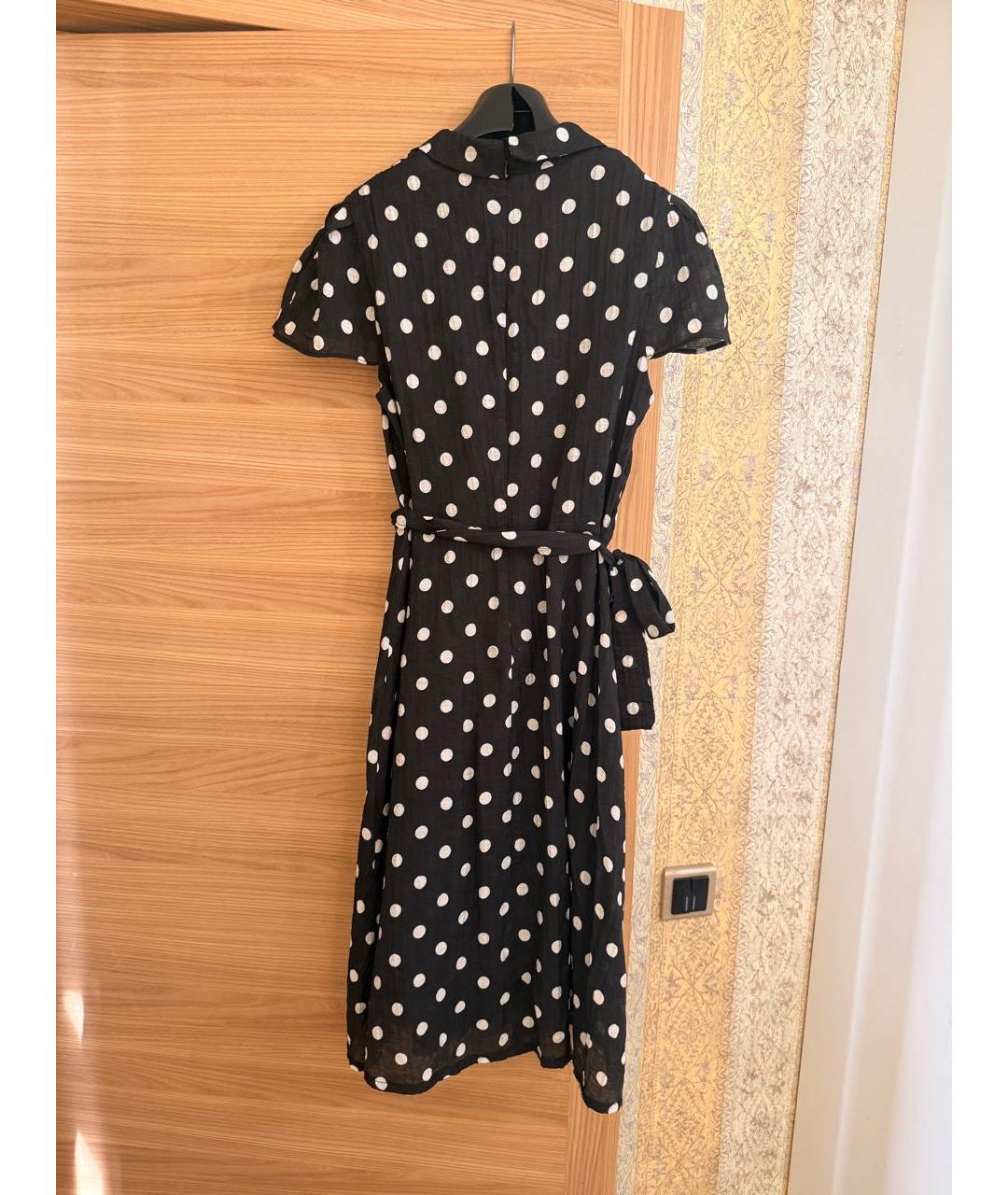 DKNY Черное вискозное повседневное платье, фото 2