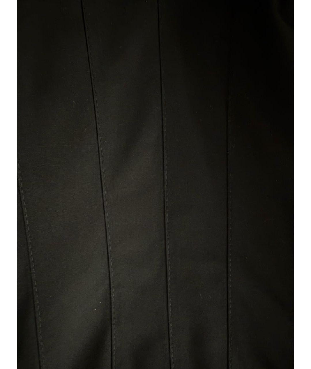 JACQUEMUS Черное хлопковое коктейльное платье, фото 4