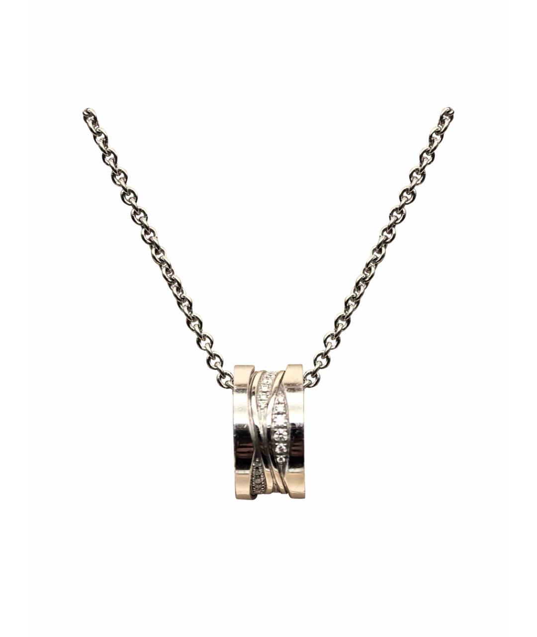 BVLGARI Серебряное колье из белого золота, фото 1