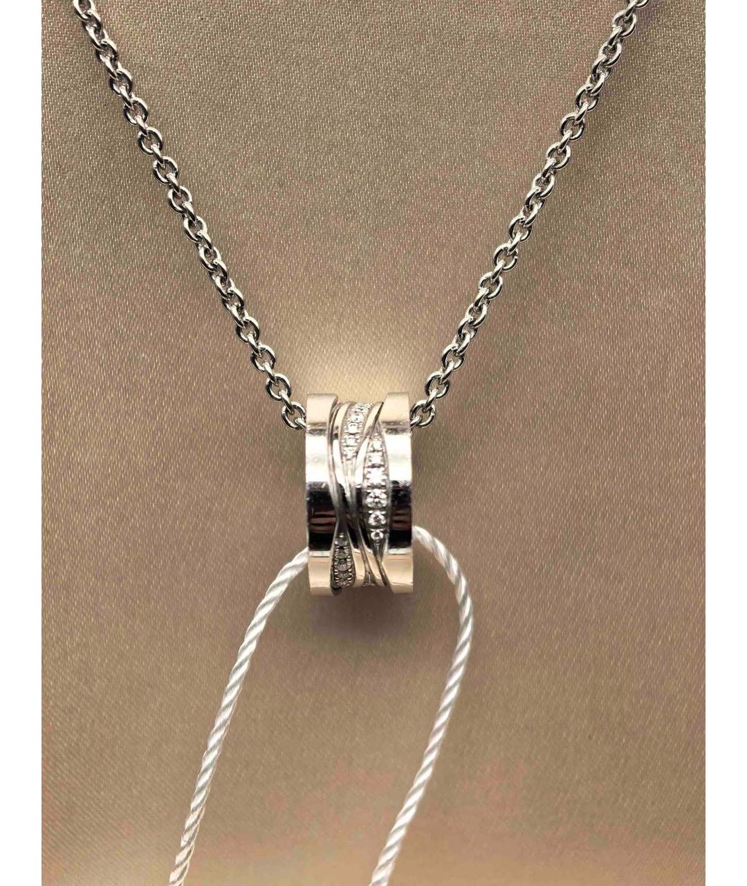 BVLGARI Серебряное колье из белого золота, фото 2
