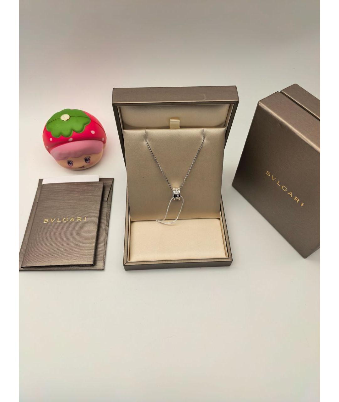 BVLGARI Серебряное колье из белого золота, фото 3