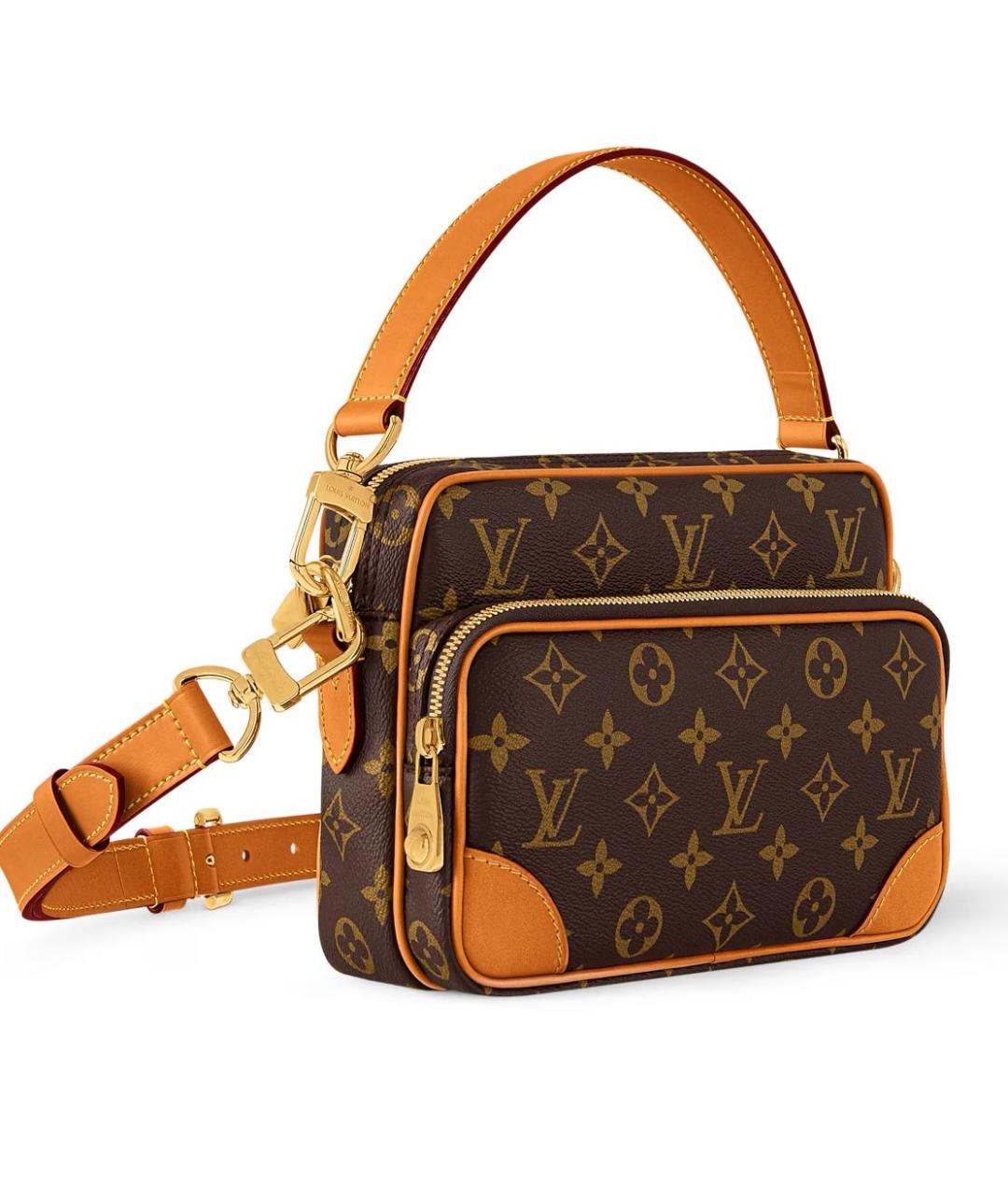 LOUIS VUITTON Коричневая сумка на плечо из канвы, фото 6