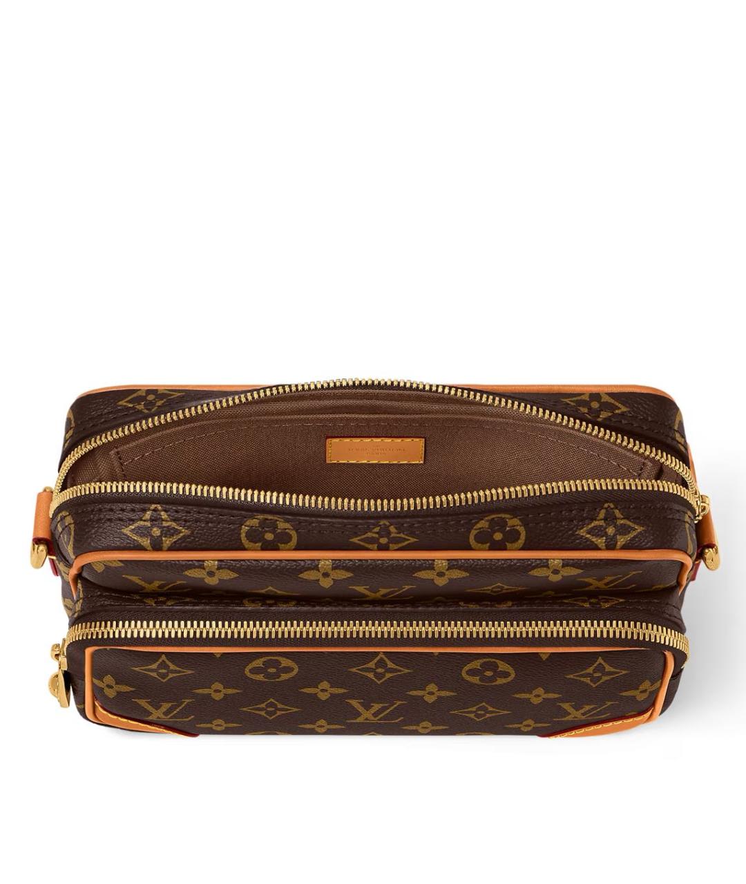 LOUIS VUITTON Коричневая сумка на плечо из канвы, фото 7