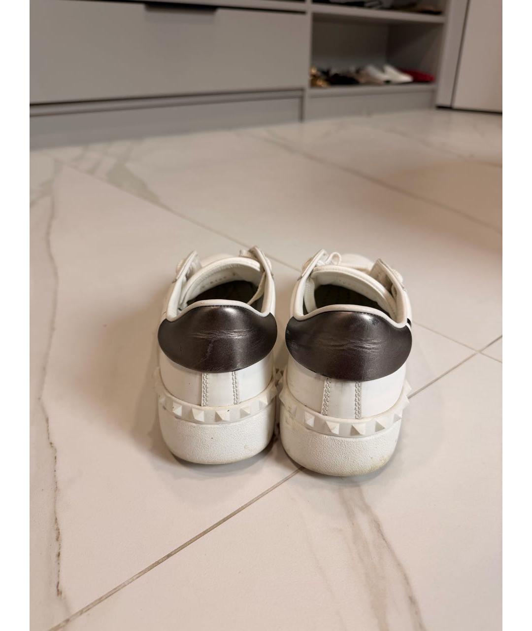 VALENTINO Белые кожаные кроссовки, фото 4