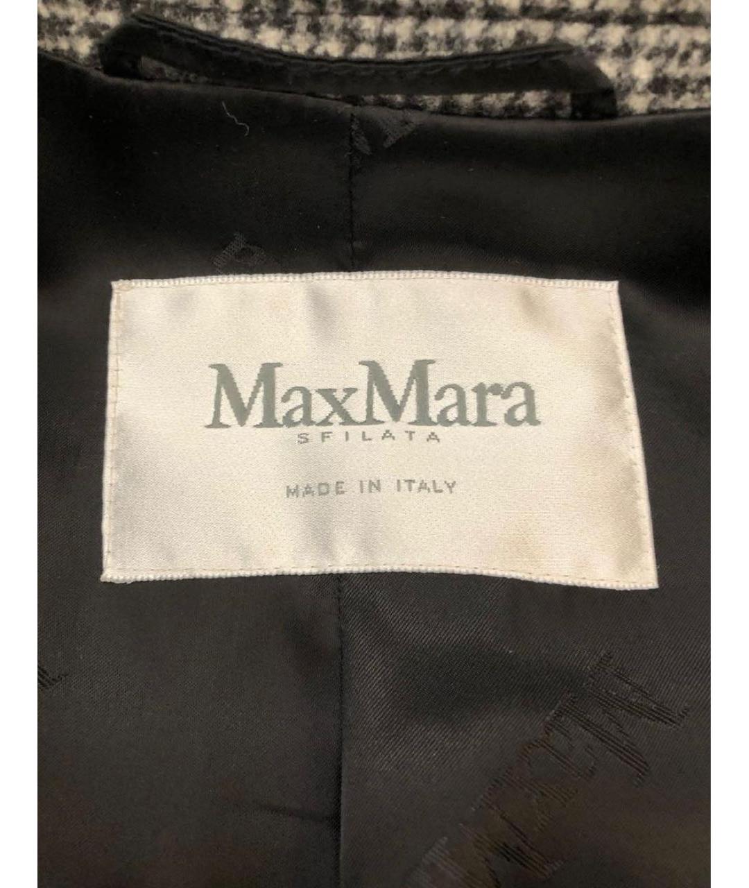MAX MARA Серое шерстяное пальто, фото 3
