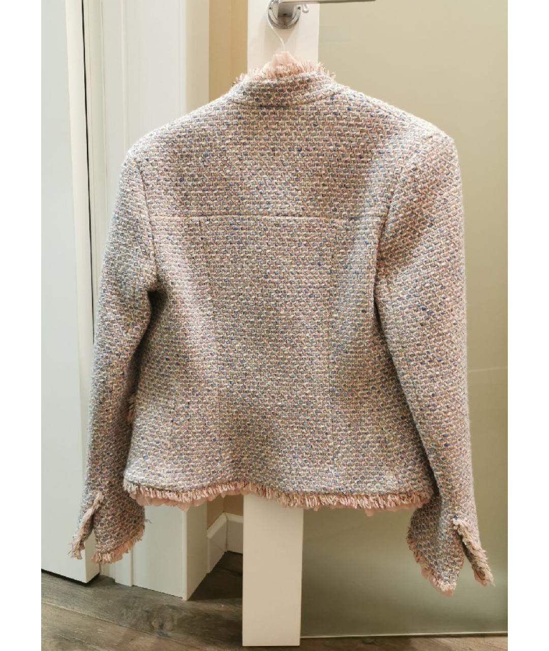 ALEXANDER MCQUEEN Мульти твидовый жакет/пиджак, фото 2