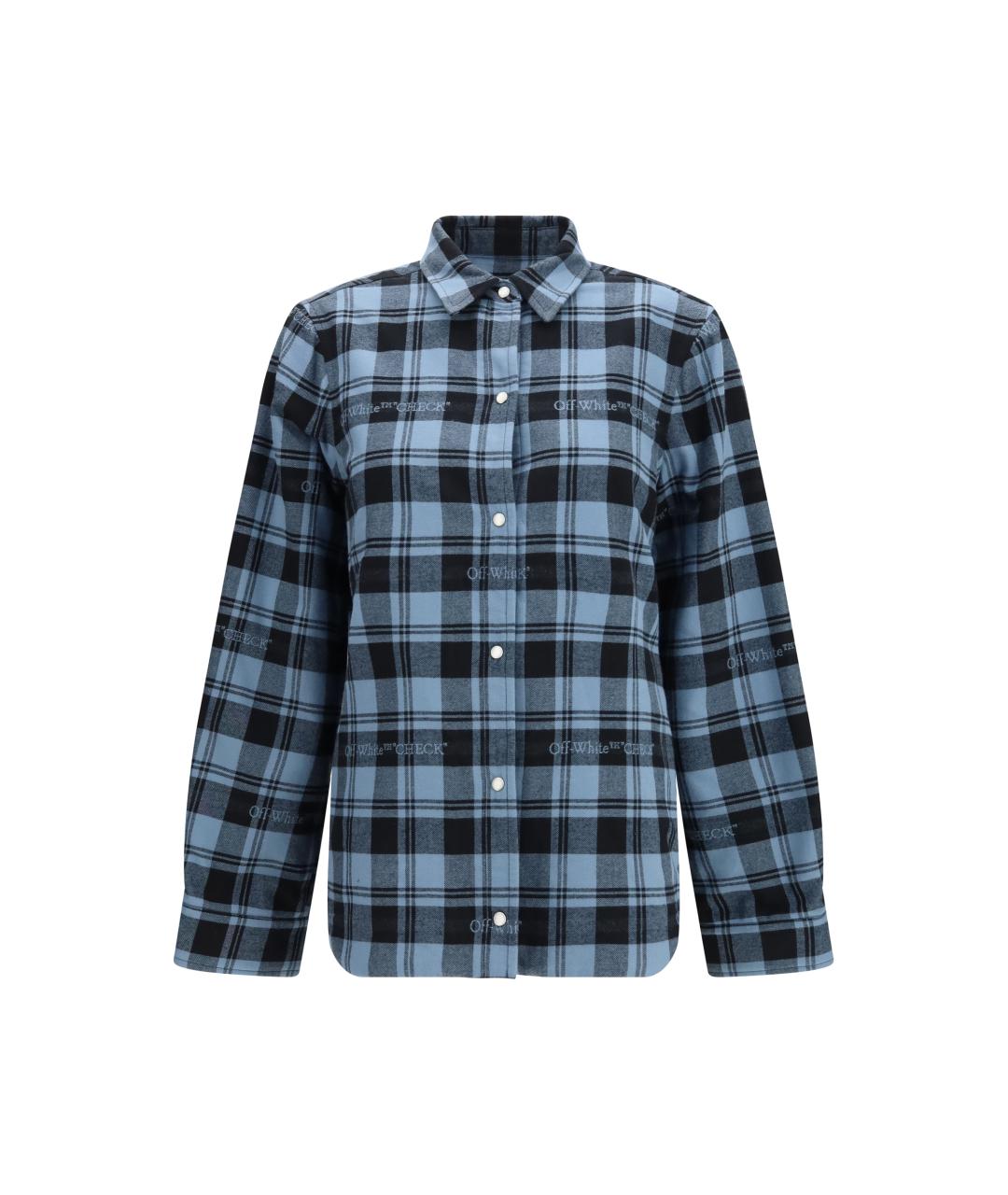 OFF-WHITE Голубая хлопковая рубашка, фото 1