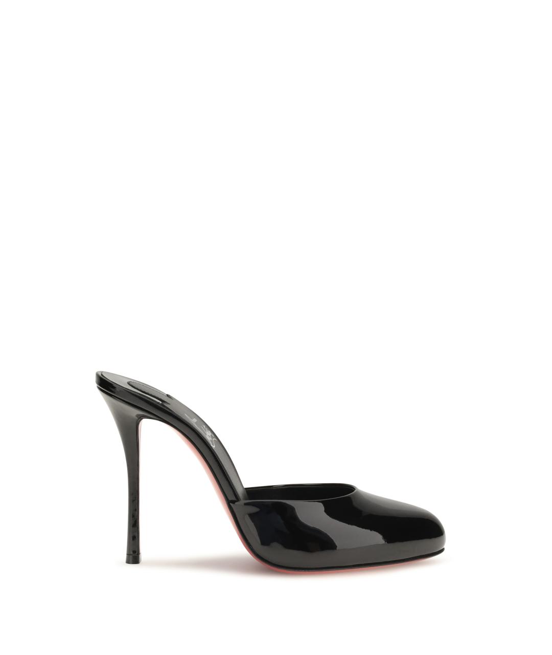 CHRISTIAN LOUBOUTIN Черные кожаные туфли, фото 1