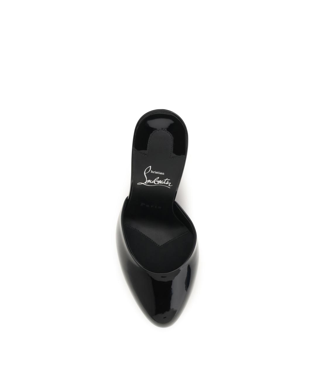 CHRISTIAN LOUBOUTIN Черные кожаные туфли, фото 4