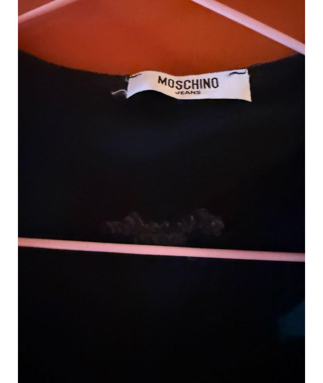 MOSCHINO JEANS Черный хлопковый кардиган, фото 3