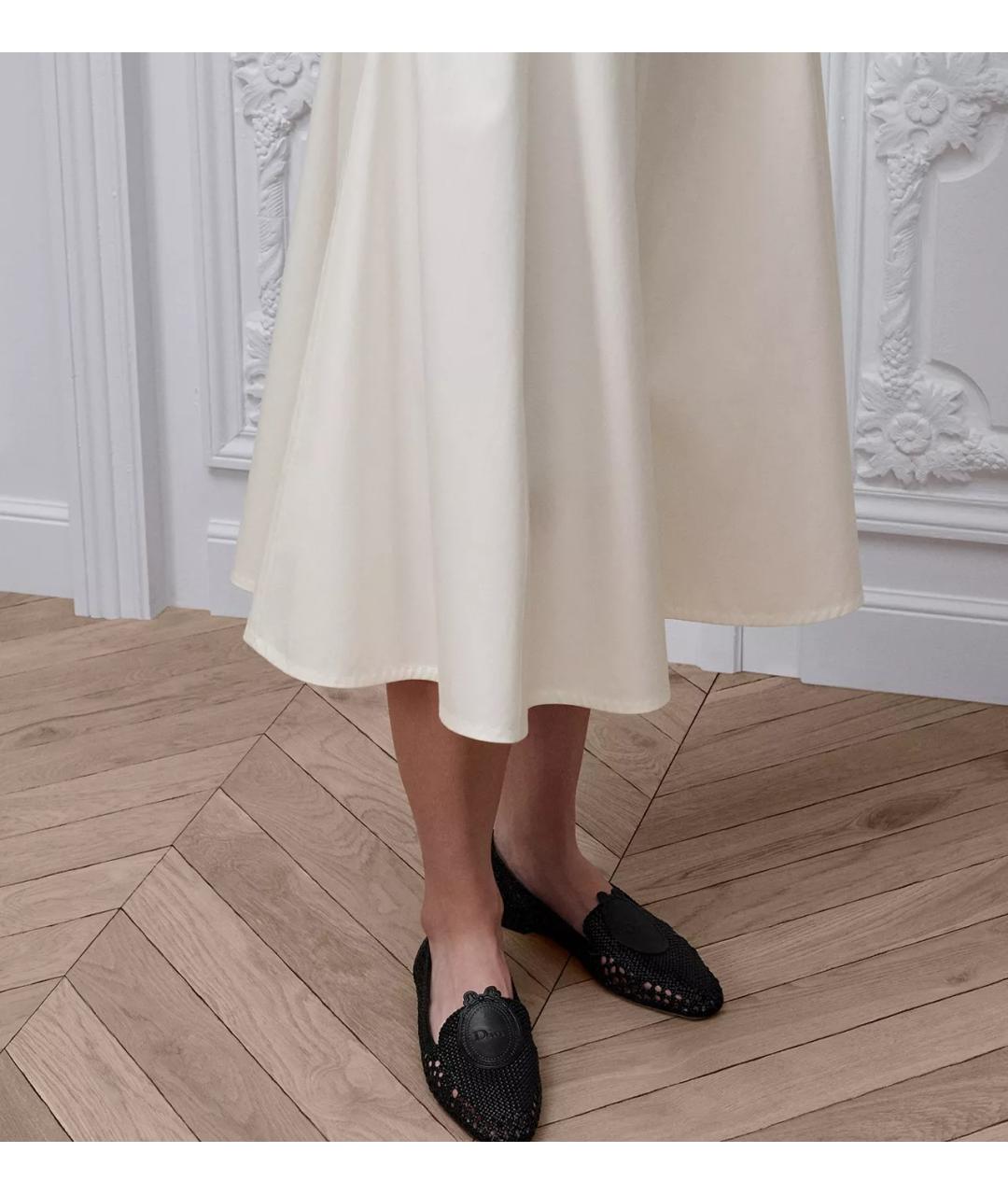CHRISTIAN DIOR Черные кожаные лоферы, фото 3