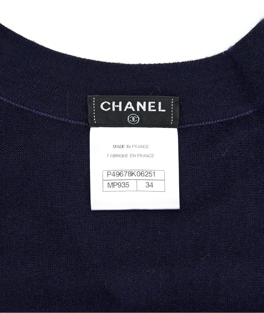 CHANEL Синий кашемировый костюм с юбками, фото 3